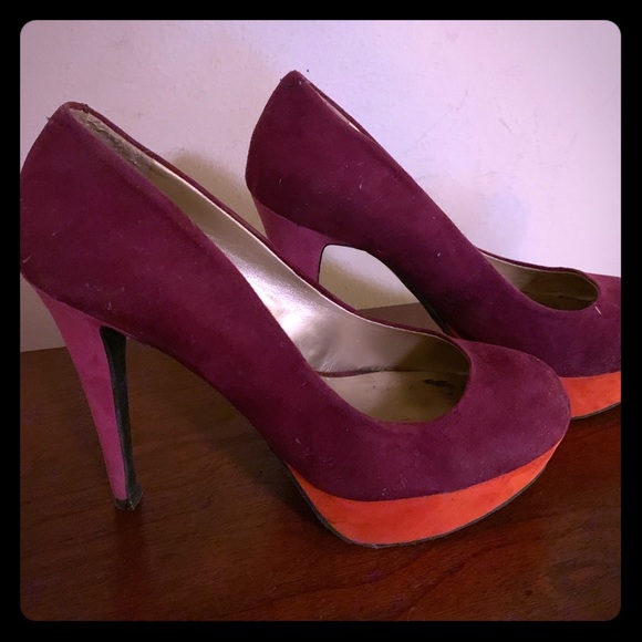Guess Shoes - Guess 3 tone suede heels